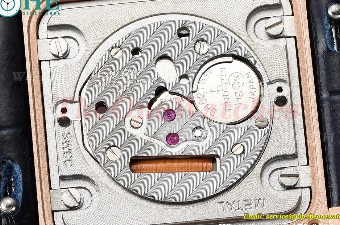 Quartz Silver Dial RG 8848F Française LE Blue Tank 27mm Dia 0302